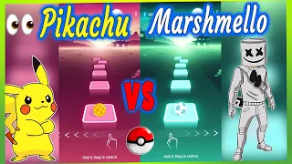 Alone Marshmello VS Pikachu Song - Tiles Hop. TRZ