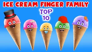 Ice Cream Finger Family Song | Top 10 Finger Family Songs | Daddy Finger Rhyme