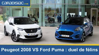 Comparatif - Peugeot 2008 VS Ford Puma : duel de félins