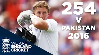 Joe Root's Highest Ever Score of 254 v Pakistan 2016 - Highlights