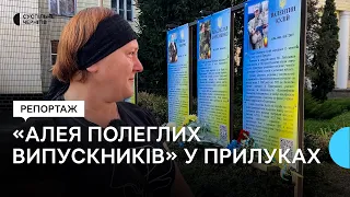 У Прилуках облаштували "Алею полеглих випускників"