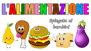 🍗🍔 L'ALIMENTAZIONE spiegata ai bambini 🍆🧈