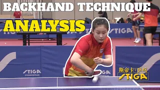 Amazing Backhand Technique Of 12 Years Old Cute Chinese Girl | MLFM Table Tennis Analysis