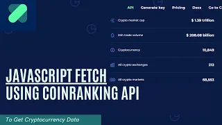 JavaScript Project - Using the Fetch API to Get Cryptocurrency Data from the Coin Ranking API