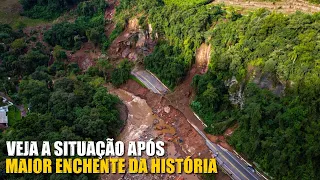 MUITAS CASAS E ESTRADAS DESAPARECERAM NO RIO GRANDE DO SUL!