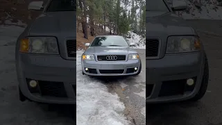 2003 Audi Rs6 vs the Snow. #rs #audi #quattro