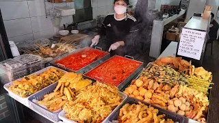 Best Korean spicy snack - Tteokbokki, Sundae, Gimari Fried, Korean street food