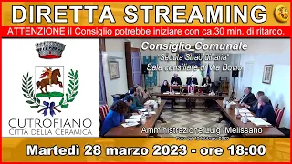 Consiglio Comunale di Cutrofiano 28/03/2023