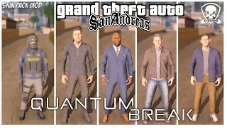 GTA San Andreas - Quantum Break Skin Pack Mod