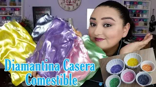 Diamantina Casera Comestible 💎 Fácil, Rápido y Económica ♥️ Paso a Paso