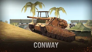 WoT Blitz - Выводим новый танк в ТОП • Первая обкатка Conway на основе