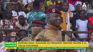 BURKINA FASO : DISCOURS DU PRÉSIDENT IBRAHIM TRAORÉ À LA VEILLE CITOYENNE