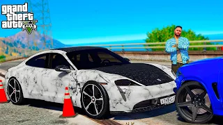 РЕАЛЬНАЯ ЖИЗНЬ В GTA 5 - ПОПАЛ В АВАРИЮ НА PORSCHE TAYCAN! РАЗБИЛ СТОЛЕШНИЦУ! 🌊ВОТЕР