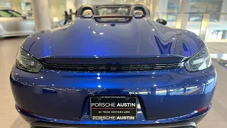 2021 Porsche 718 Spyder 4.0 Gentian Blue