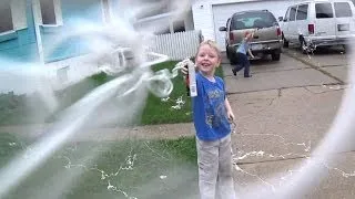 Silly String War: Mom vs Kids!