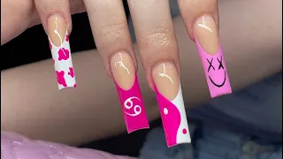Watch me Work: Trendy Pink French Tips