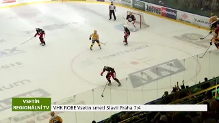 VSETÍN: VHK ROBE Vsetín smetl Slavii Praha 7:4