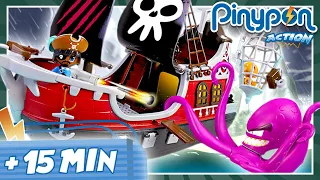 AVENTURAS con el BARCO PIRATA de Pinypon Action 🏴‍☠️ CAPÍTULOS COMPLETOS + 15 MIN