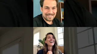 Stefania Spampinato and Giacomo Gianniotti live Instagram stream May 4 2020