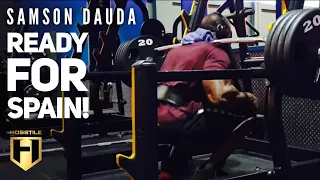 Samson Dauda brutal leg session with IFBB Pro Michael D.