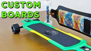 Custom Evolve Skateboards - Hydro Dipping and Spray Painting