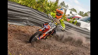 Dirt Bike Dean Wins in Daytona, 23 Factory Edition KTM 50sx Alligator Hare scramble FTR 2023