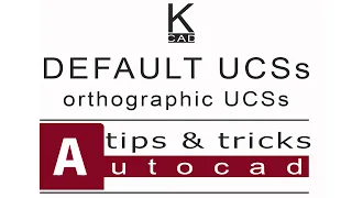 #autocad _9 3D | Orthographic UCSs