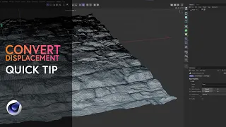 Cinema 4D Quick Tip - Convert Displacement Map to Editable object