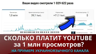 Cколько YouTube платит за 1 миллион просмотров | Без обмана, только правда