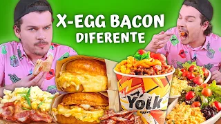 SANDUÍCHE DE OVO COM BACON, OVO MEXIDO,SOBREMESA: PROVAMOS O EGGIES, RESTAURANTE DO OVO-Vale a pena?