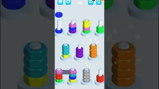 Nuts Sort Level 50 #gameplay #nutssort #puzzlegame