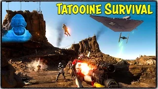 Star Wars Battlefront - TATOOINE SURVIVAL MISSIONS! (Single Player / Co-op Campaign Mode)