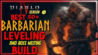 Diablo 4 - INSANE 50+ Barbarian Leveling Build! - Melt Uber Malphas and Lilith EASY before level 100