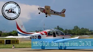 AIRVG 2024, Zagreb - Zlin Z-242L solo demo - Demo program aviona Zlin 242L