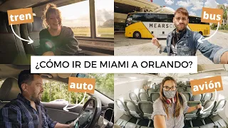 ¿Cómo ir de MIAMI a ORLANDO? | ¿AUTO, TREN, AVIÓN O BUS? ¿Qué conviene más? ft. @LaBlueKombi