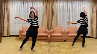 月下舞姬（DJ版）舞蹈-清溝社區背面鏡面示範