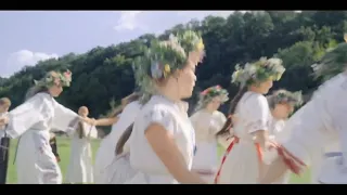 midsommar maypole dance but sunlight by hozier plays in the bg
