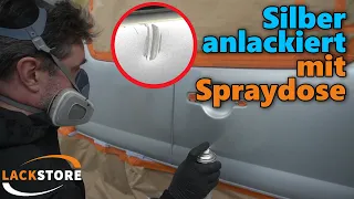 Heckklappe ausgebeult und lackiert - Fiat Scudo – Smart Repair mit Spraydose | LACKSTORE