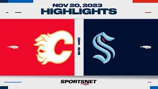 NHL Highlights | Flames vs. Kraken - November 20, 2023