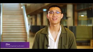 Meet Zibo, a Mining Engineering student at UQ