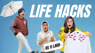 TRYING CRAZY LIFE HACKS THAT ACTUALLY WORKS | Rimorav Vlogs