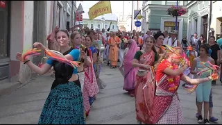 HH Kadamba Kanana Swami & Harinam Ruci - harinam in Jindřichův Hradec, 02.07.2018