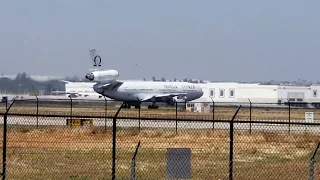 OMEGA TANKER DC 10-40 Takeoff at RIV