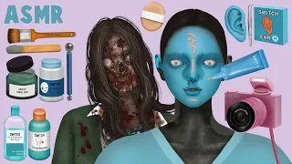 [ASMR|스톱모션]  How to make a zombie look human🧠👧 | Human costume | Zombie beauty clinic | Stop motion