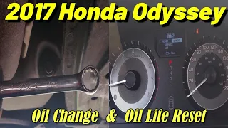 Honda Odyssey 2011-2017 Oil Change || DIY