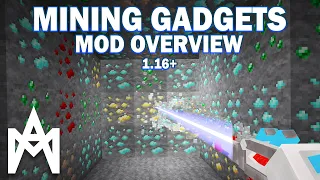 Minecraft | Mining Gadgets Mod Overview (1.16+)