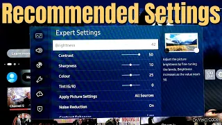 Samsung TV Recommended Picture Settings - T5300 Model Expert Settings 📺