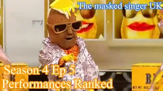Season 4 Ep 5 performances ranked (The Masked Singer UK)