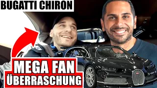 FAN FREAKS OUT COMPLETELY! 🤯 Ride of his life with my BUGATTI CHIRON for € 4 million! Omid Mouazzen