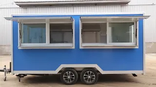 Mobile food truck Design Ideas | FS430 Square Shape Food Truck Builder